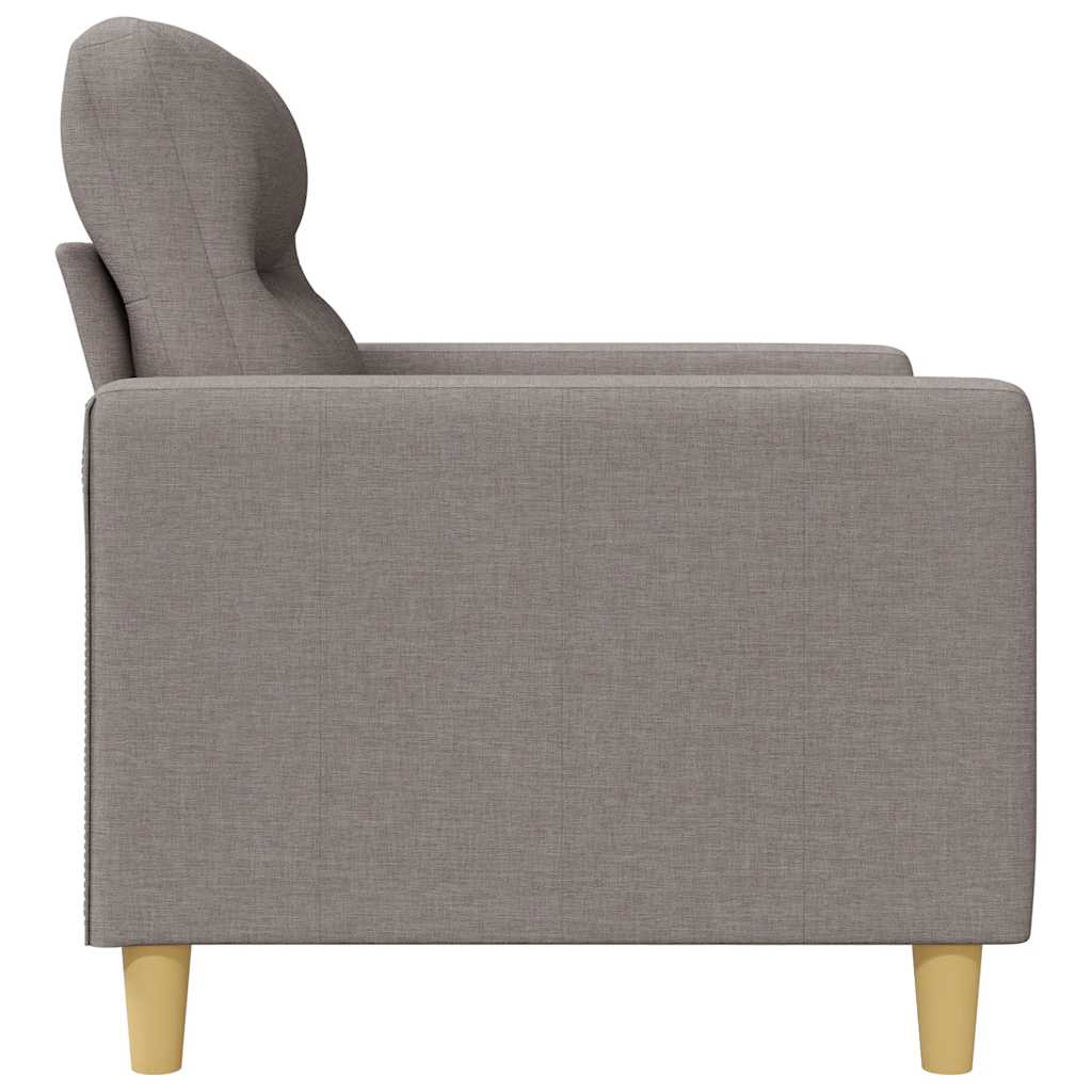 vidaXL Sofa 3-osobowa, kolor taupe, 180 cm, tapicerowana tkaniną