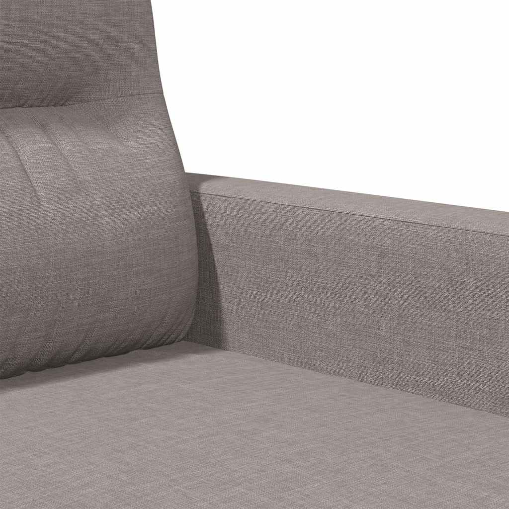 vidaXL Sofa 3-osobowa, kolor taupe, 180 cm, tapicerowana tkaniną