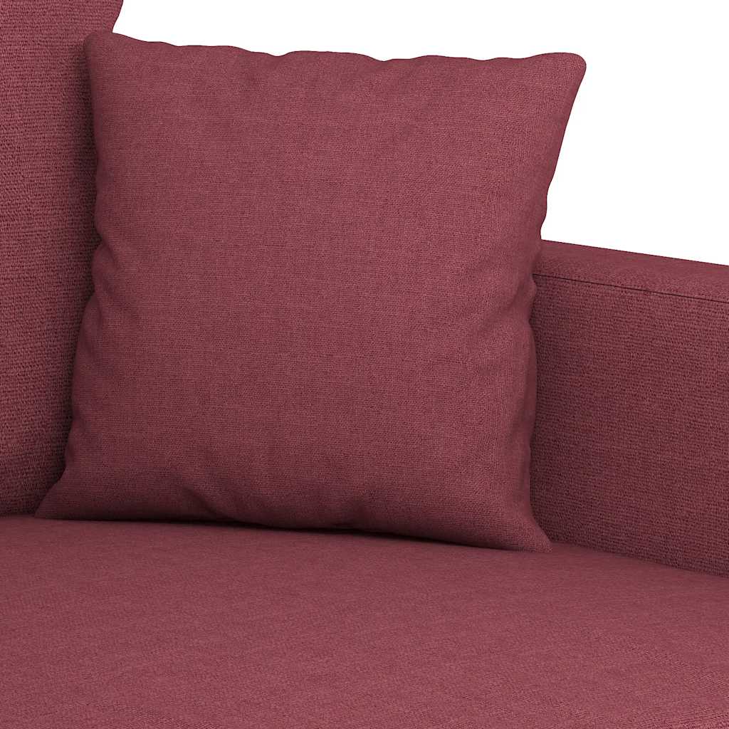 vidaXL Fotel, winna czerwień, 60 cm, obity tkaniną