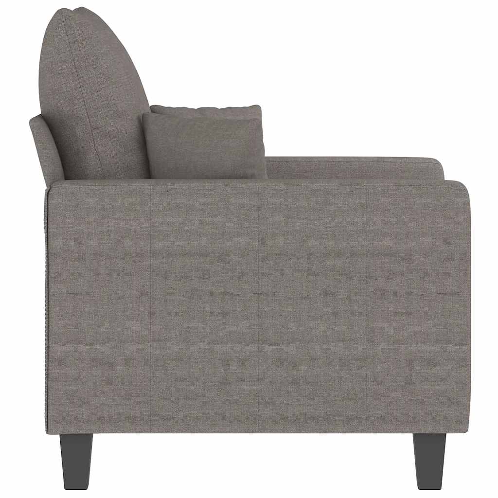 vidaXL Fotel, taupe, 60 cm, obity tkaniną