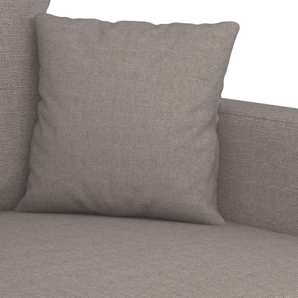 vidaXL Sofa 2-osobowa, kolor taupe, 120 cm, tapicerowana tkaniną