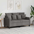 vidaXL Sofa 2-osobowa, kolor taupe, 120 cm, tapicerowana tkaniną