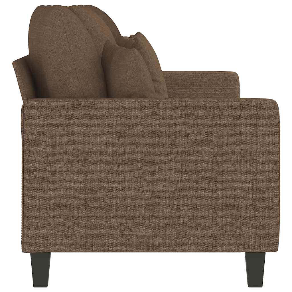 vidaXL Sofa 3-osobowa, brązowa, 180 cm, tapicerowana tkaniną