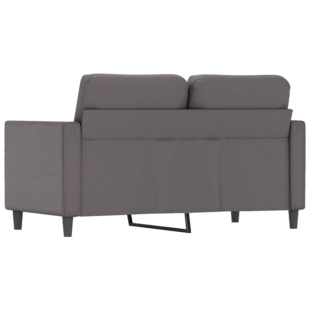 vidaXL 2-osobowa sofa, szary, 120 cm, sztuczna skóra