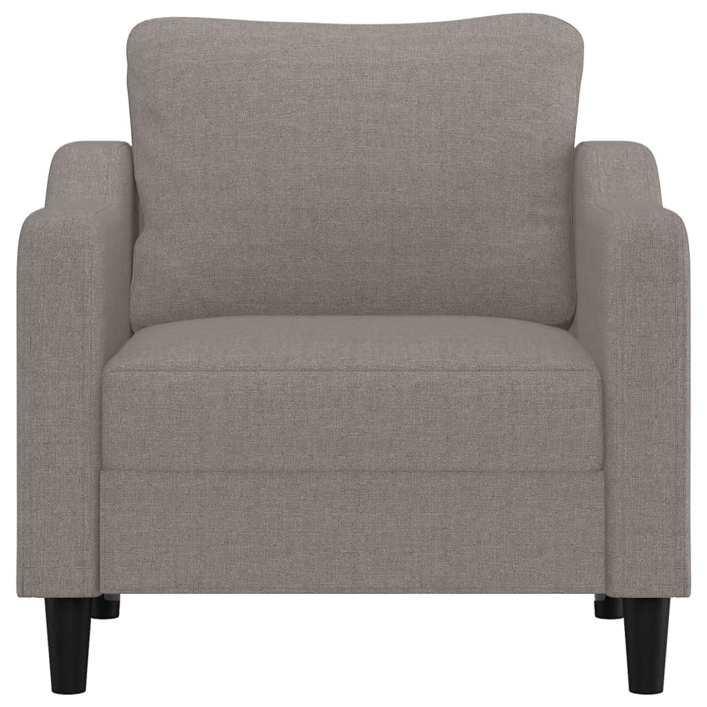 vidaXL Fotel, taupe, 60 cm, obity tkaniną
