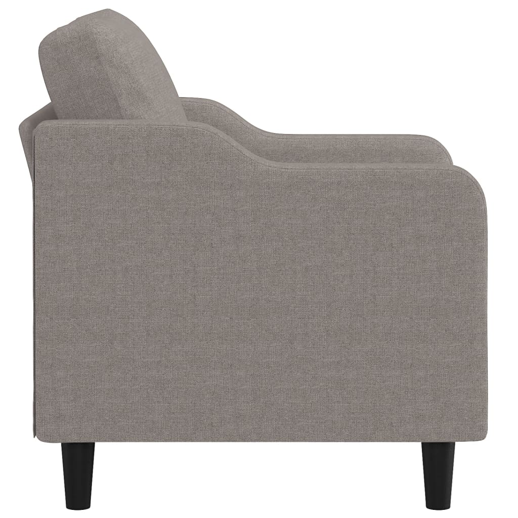 vidaXL Fotel, taupe, 60 cm, obity tkaniną