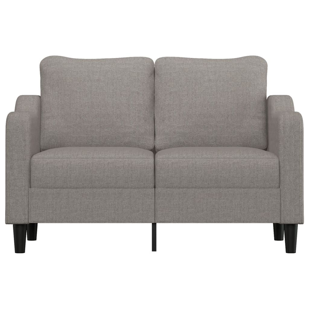 vidaXL Sofa 2-osobowa, kolor taupe, 120 cm, tapicerowana tkaniną