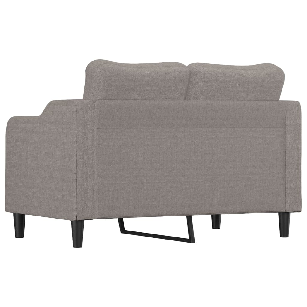 vidaXL Sofa 2-osobowa, kolor taupe, 120 cm, tapicerowana tkaniną