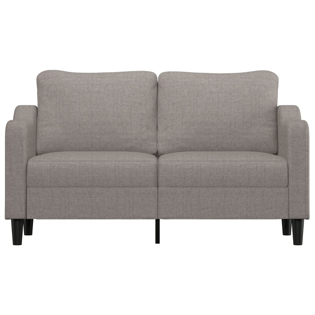 vidaXL Sofa 2-osobowa, kolor taupe, 140 cm, tapicerowana tkaniną