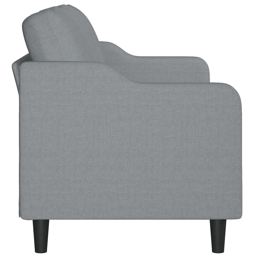 vidaXL Sofa 3-osobowa, jasnoszara, 180 cm, tapicerowana tkaniną
