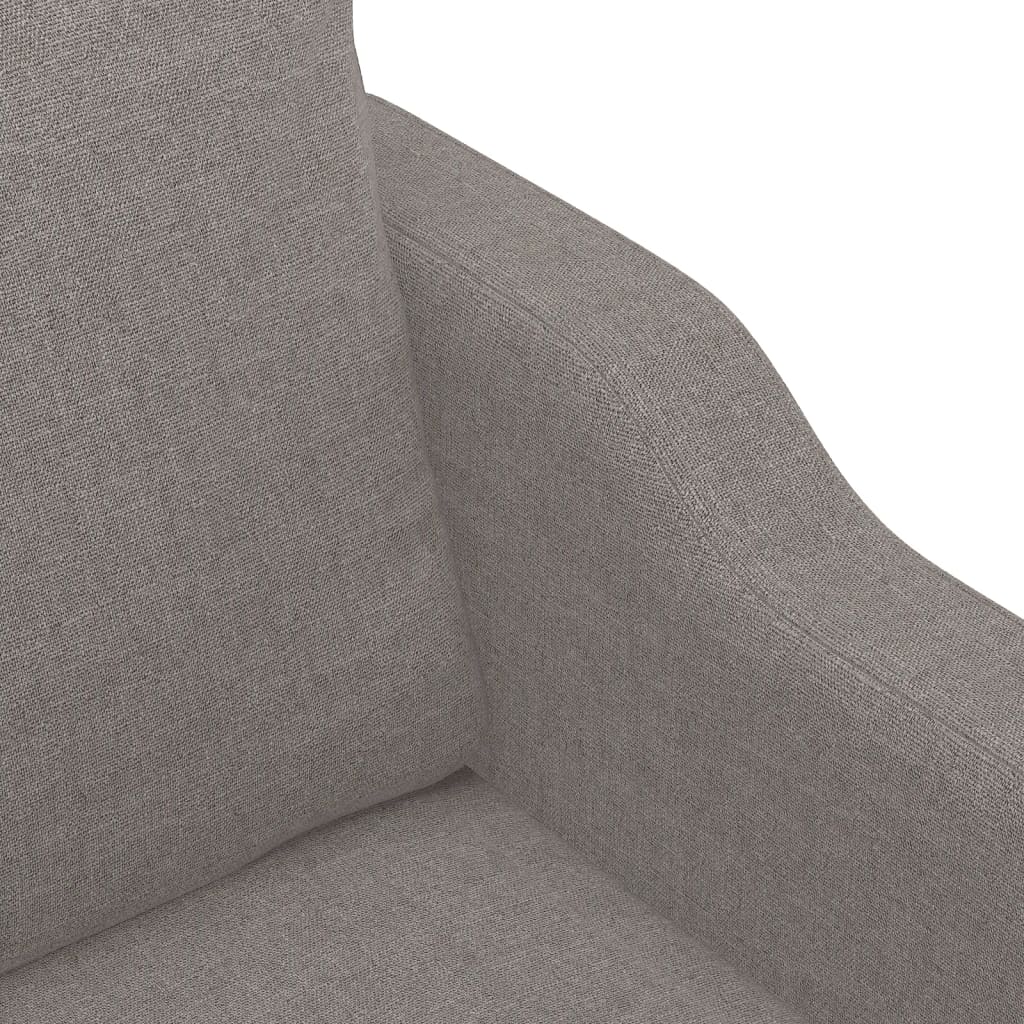 vidaXL Sofa 3-osobowa, kolor taupe, 180 cm, tapicerowana tkaniną