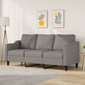 vidaXL Sofa 3-osobowa, kolor taupe, 180 cm, tapicerowana tkaniną