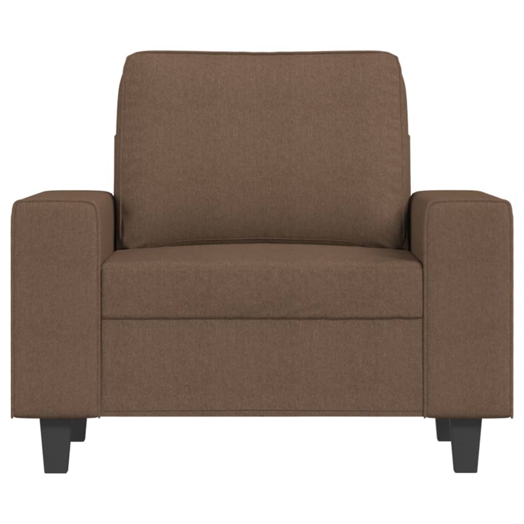 vidaXL Fotel, brązowy, 60 cm, obity tkaniną