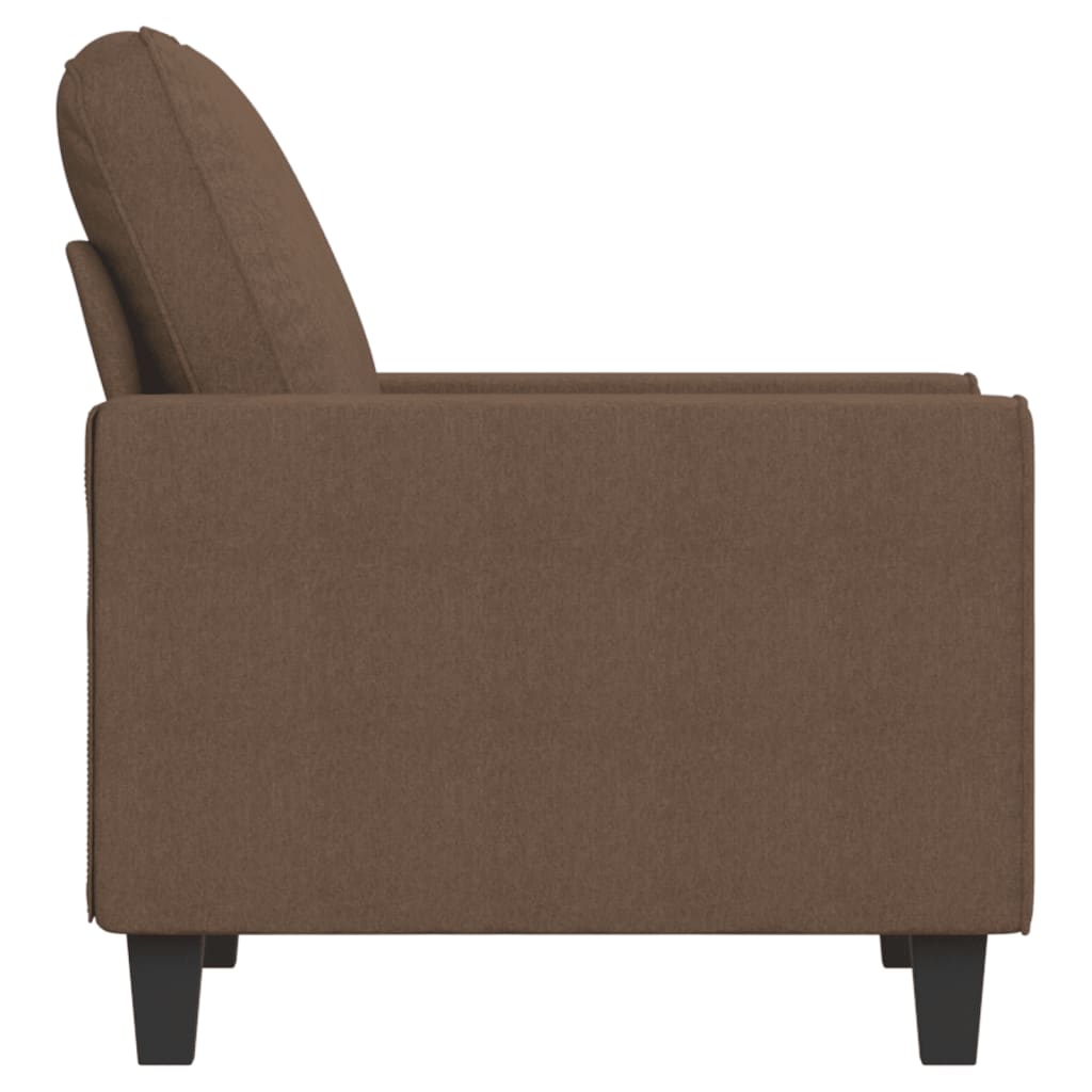 vidaXL Fotel, brązowy, 60 cm, obity tkaniną