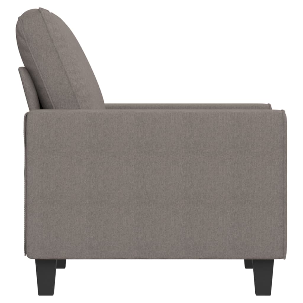 vidaXL Fotel, taupe, 60 cm, obity tkaniną