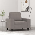 vidaXL Fotel, taupe, 60 cm, obity tkaniną