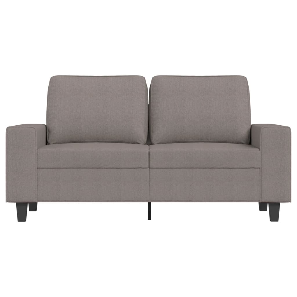 vidaXL Sofa 2-osobowa, kolor taupe, 120 cm, tapicerowana tkaniną