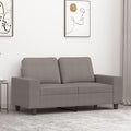 vidaXL Sofa 2-osobowa, kolor taupe, 120 cm, tapicerowana tkaniną