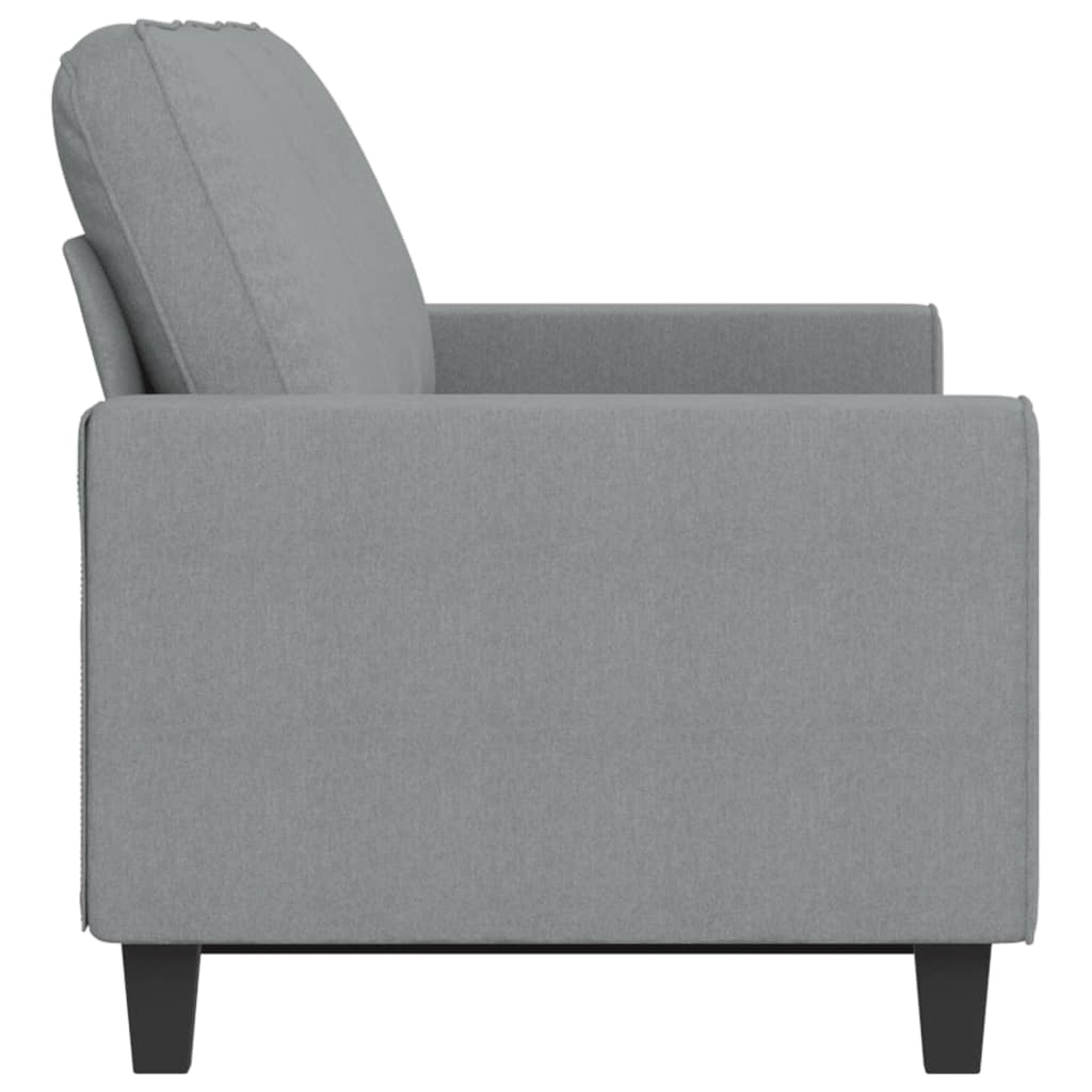 vidaXL Sofa 3-osobowa, jasnoszara, 180 cm, tapicerowana tkaniną