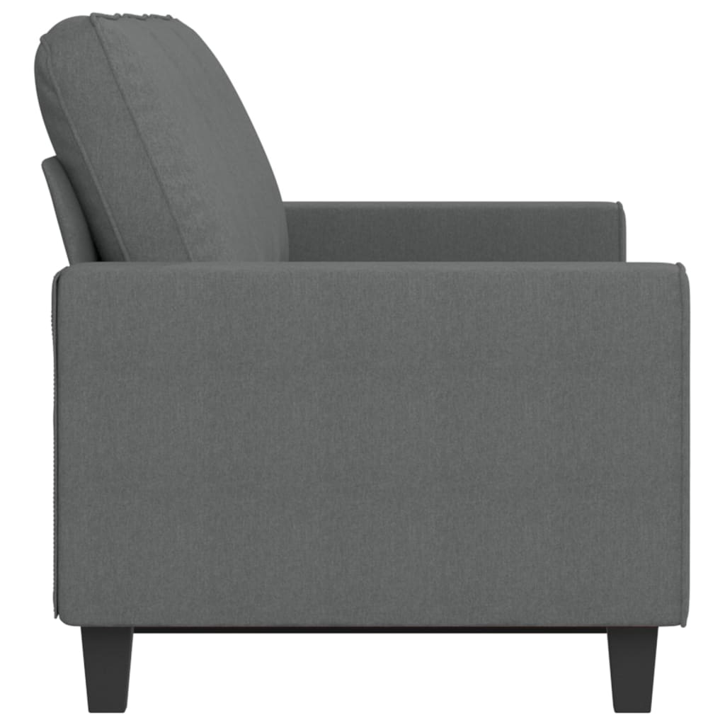 vidaXL Sofa 3-osobowa, ciemnoszara, 180 cm, tapicerowana tkaniną