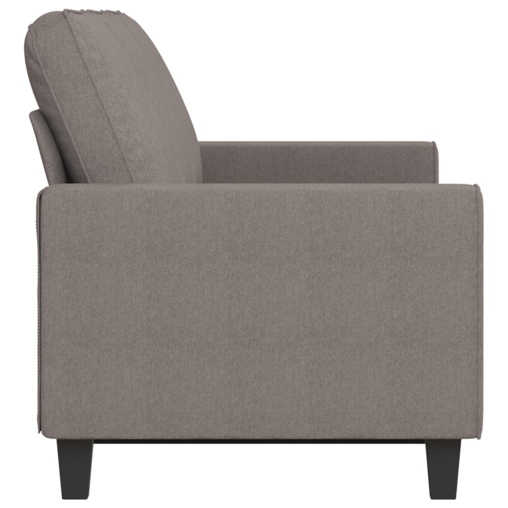 vidaXL Sofa 3-osobowa, kolor taupe, 180 cm, tapicerowana tkaniną