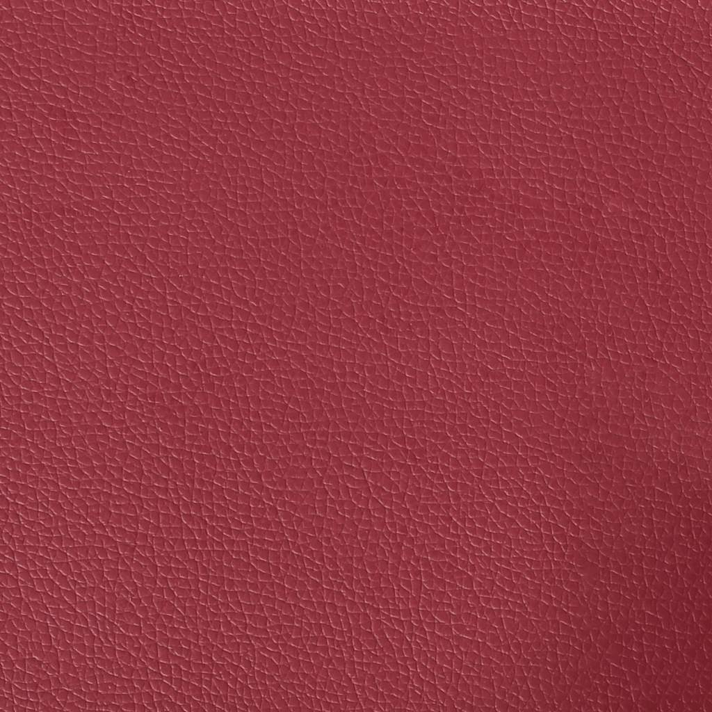 vidaXL 2-osobowa sofa, winna czerwień, 140 cm, sztuczna skóra