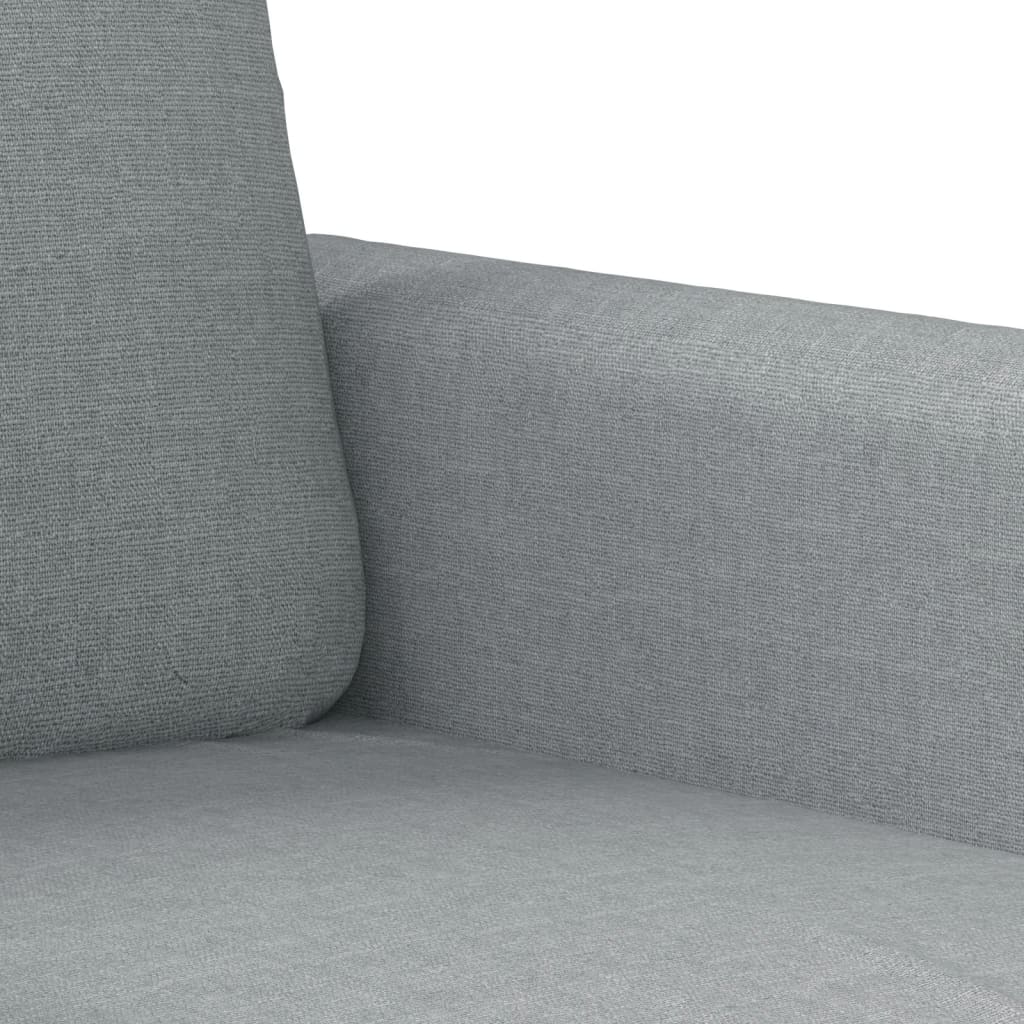 vidaXL Fotel, jasnoszary, 60 cm, obity tkaniną