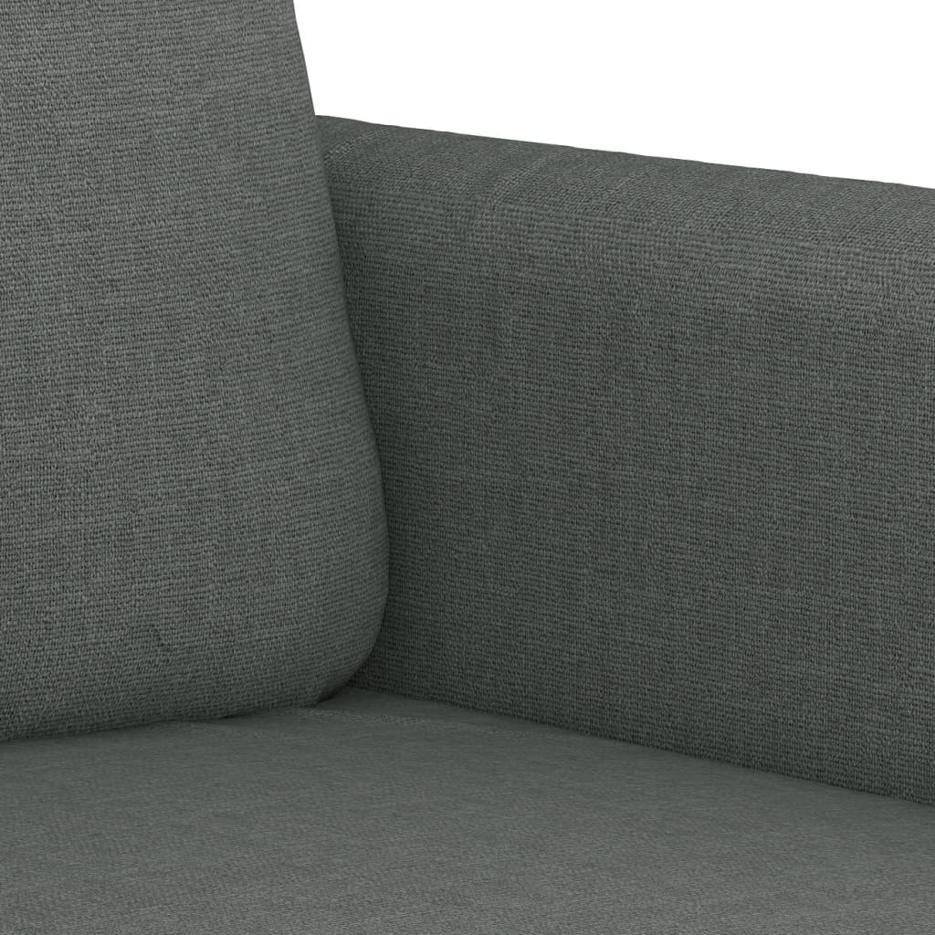 vidaXL Fotel, ciemnoszary, 60 cm, obity tkaniną