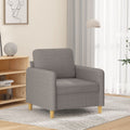 vidaXL Fotel, taupe, 60 cm, obity tkaniną