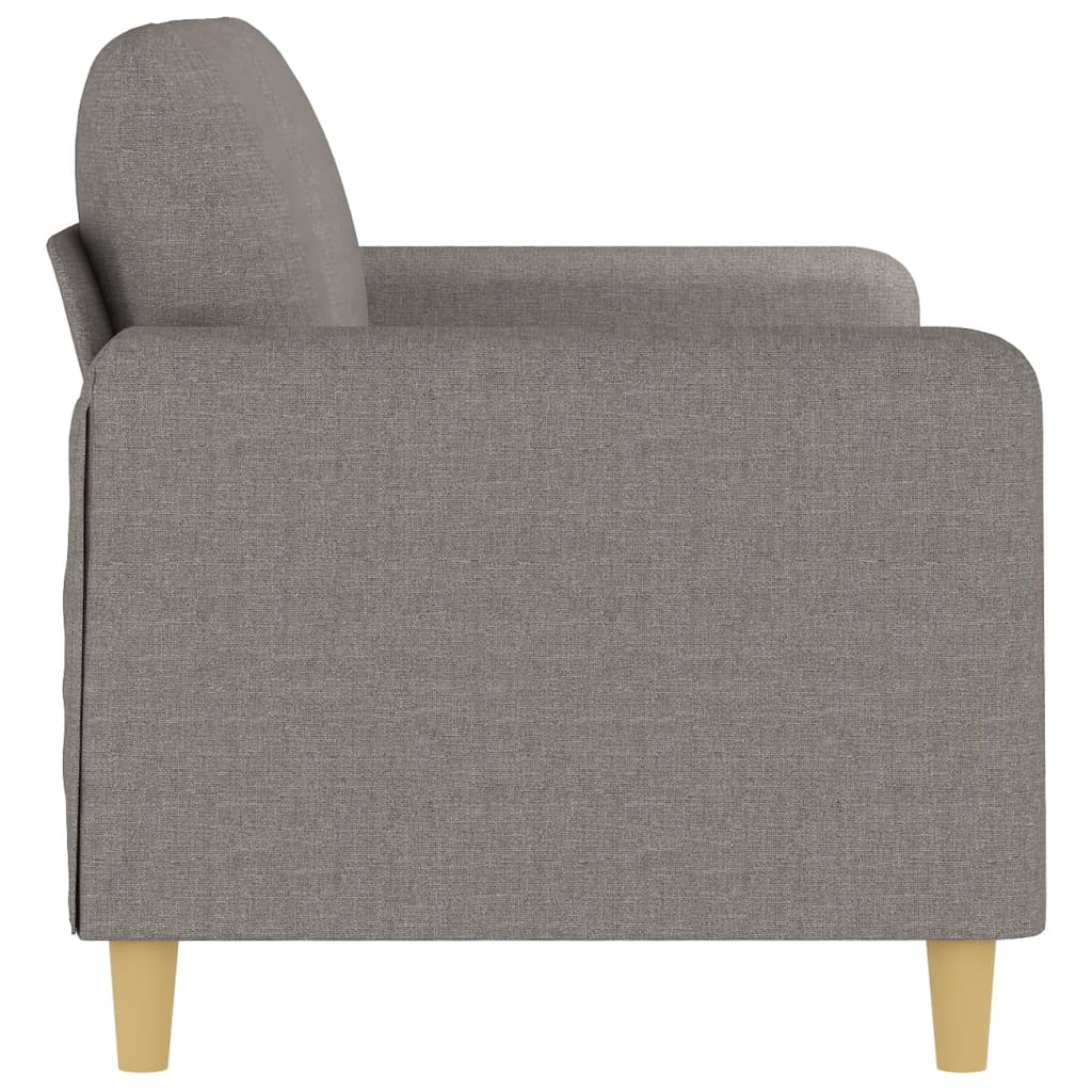 vidaXL Sofa 2-osobowa, kolor taupe, 140 cm, tapicerowana tkaniną