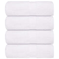 vidaXL Ręczniki, FROGN, 4 szt., białe, 30x30 cm, 360 g/m²