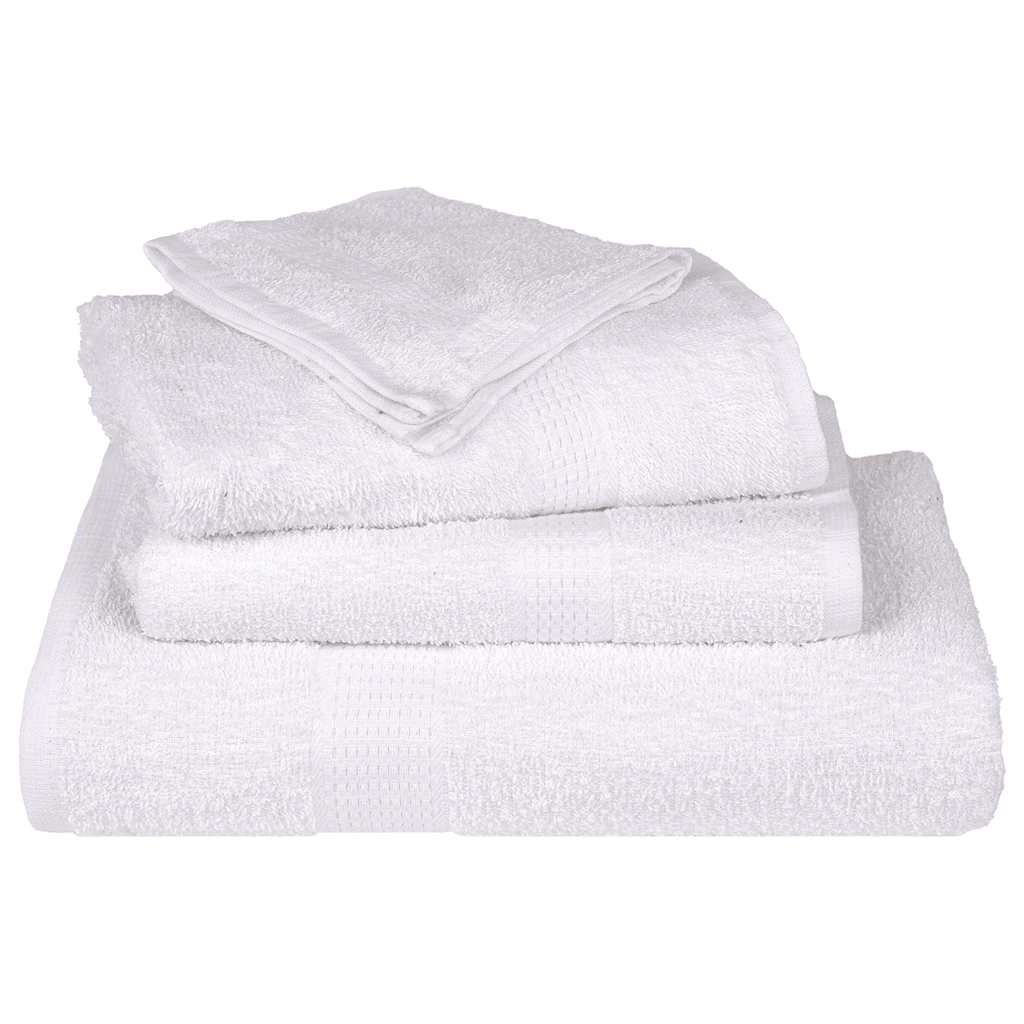 vidaXL Ręczniki, FROGN, 10 szt., białe, 30x30 cm, 360 g/m²