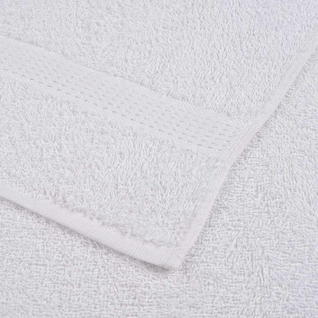 vidaXL Ręczniki, FROGN, 10 szt., białe, 30x30 cm, 360 g/m²