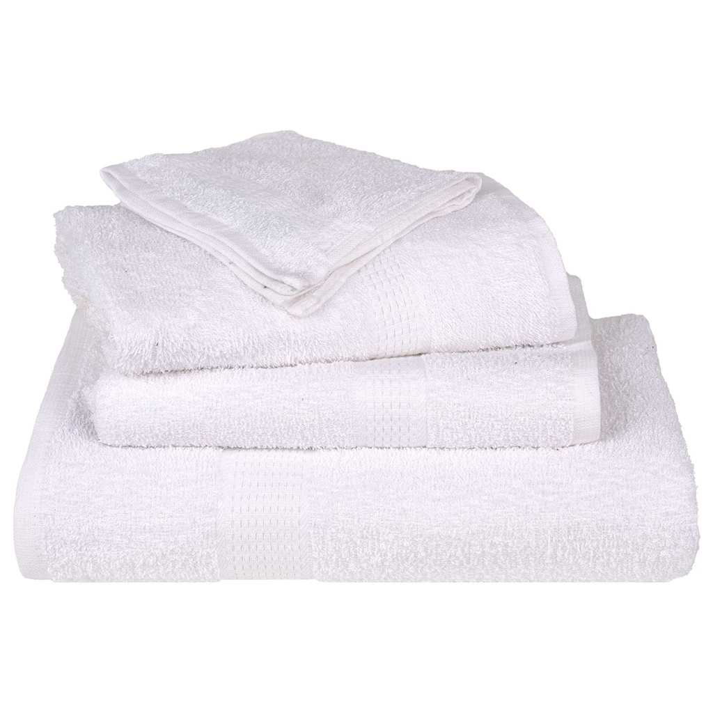 vidaXL Ręczniki do rąk, FROGN, 2 szt., białe, 50x100 cm, 360 g/m²