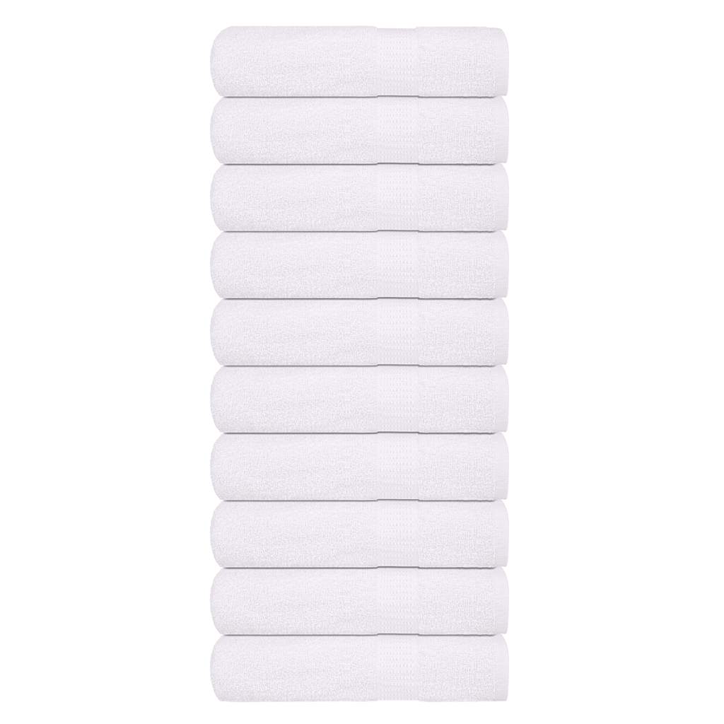 vidaXL Ręczniki do rąk, FROGN, 10 szt., białe, 50x100 cm, 360 g/m²