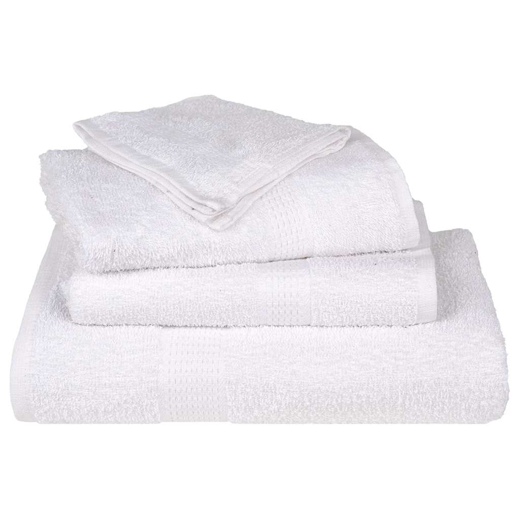 vidaXL Ręczniki do rąk, FROGN, 10 szt., białe, 50x100 cm, 360 g/m²