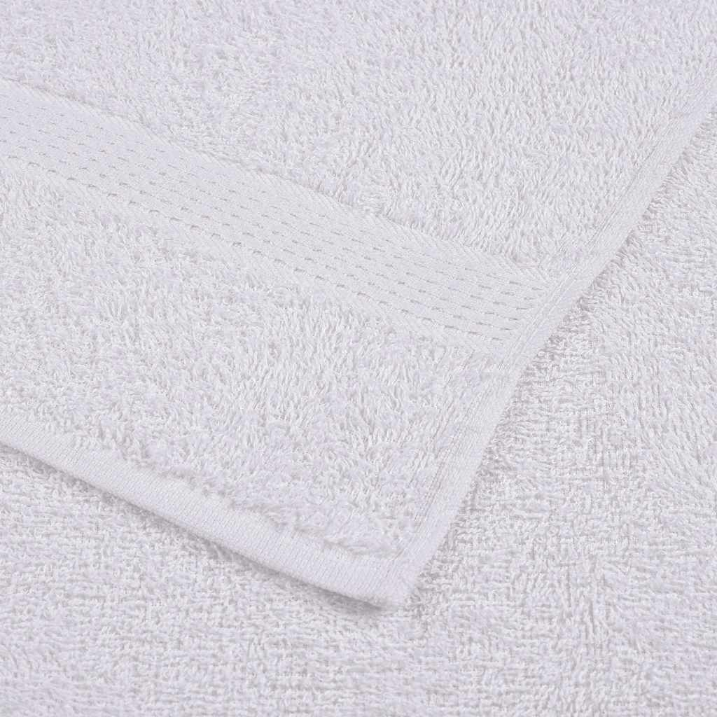 vidaXL Ręczniki do rąk, FROGN, 10 szt., białe, 50x100 cm, 360 g/m²