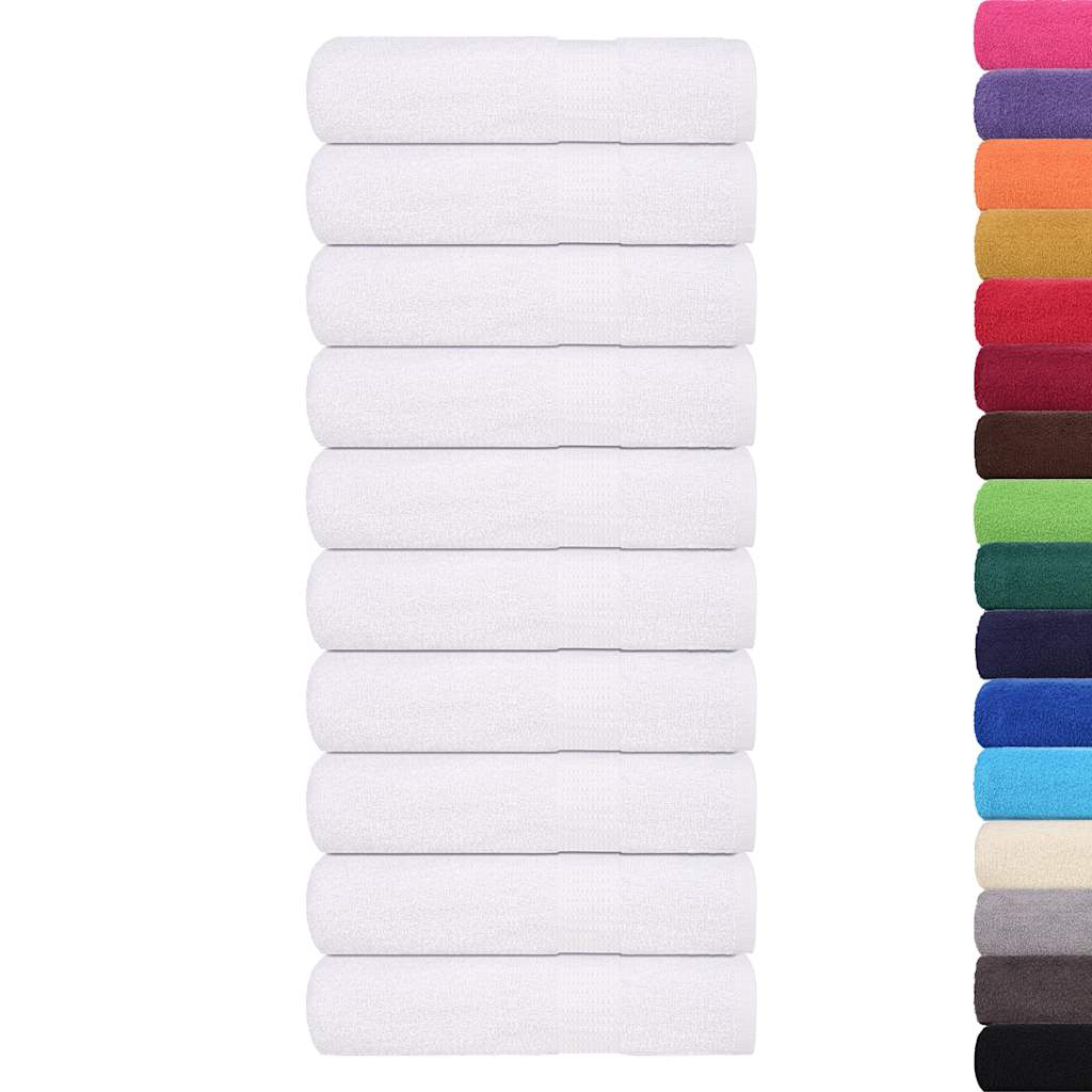 vidaXL Ręczniki kąpielowe, FROGN, 25 szt., białe, 70x140 cm, 360 g/m²