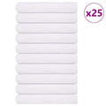 vidaXL Ręczniki, FROGN, 25 szt., białe, 100x200 cm, 360 g/m²