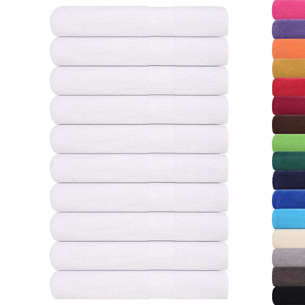 vidaXL Ręczniki, FROGN, 25 szt., białe, 100x200 cm, 360 g/m²