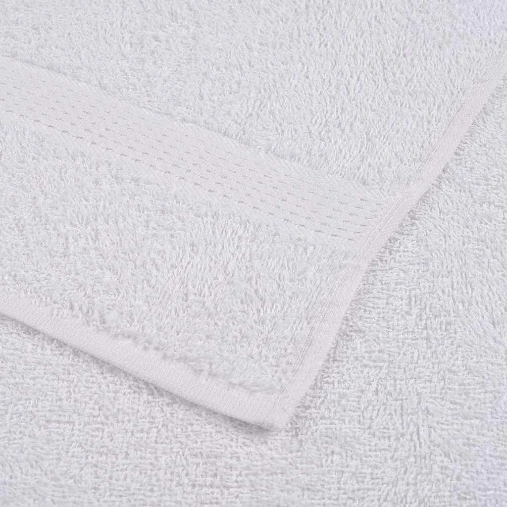 vidaXL Ręczniki, FROGN, 25 szt., białe, 100x200 cm, 360 g/m²