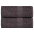 vidaXL Ręczniki, FROGN, 2 szt., antracytowe, 30x30 cm, 360 g/m²