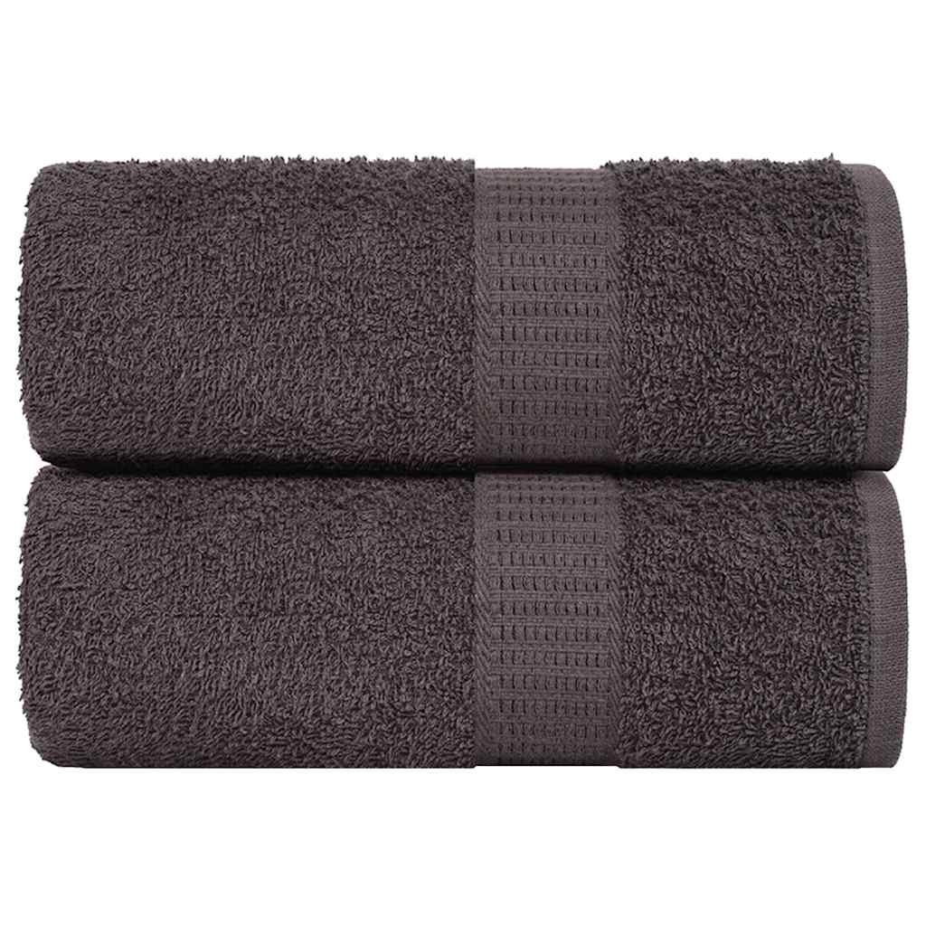 vidaXL Ręczniki, FROGN, 2 szt., antracytowe, 30x30 cm, 360 g/m²