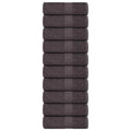 vidaXL Ręczniki, FROGN, 10 szt., antracytowe, 30x30 cm, 360 g/m²