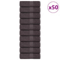vidaXL Ręczniki, FROGN, 50 szt., antracytowe, 30x30 cm, 360 g/m²