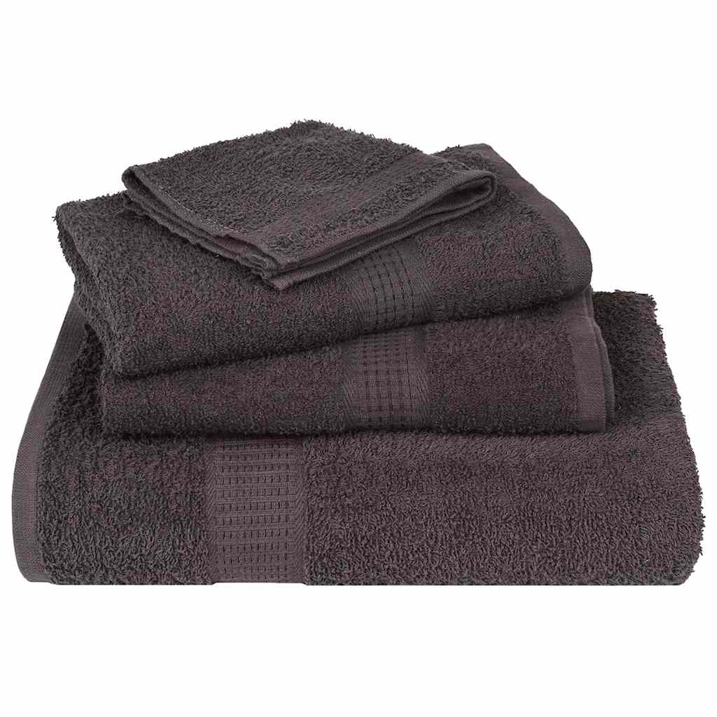 vidaXL Ręczniki, FROGN, 50 szt., antracytowe, 30x30 cm, 360 g/m²