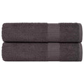 vidaXL Ręczniki do rąk, FROGN, 2 szt., antracyt, 50x100 cm, 360 g/m²