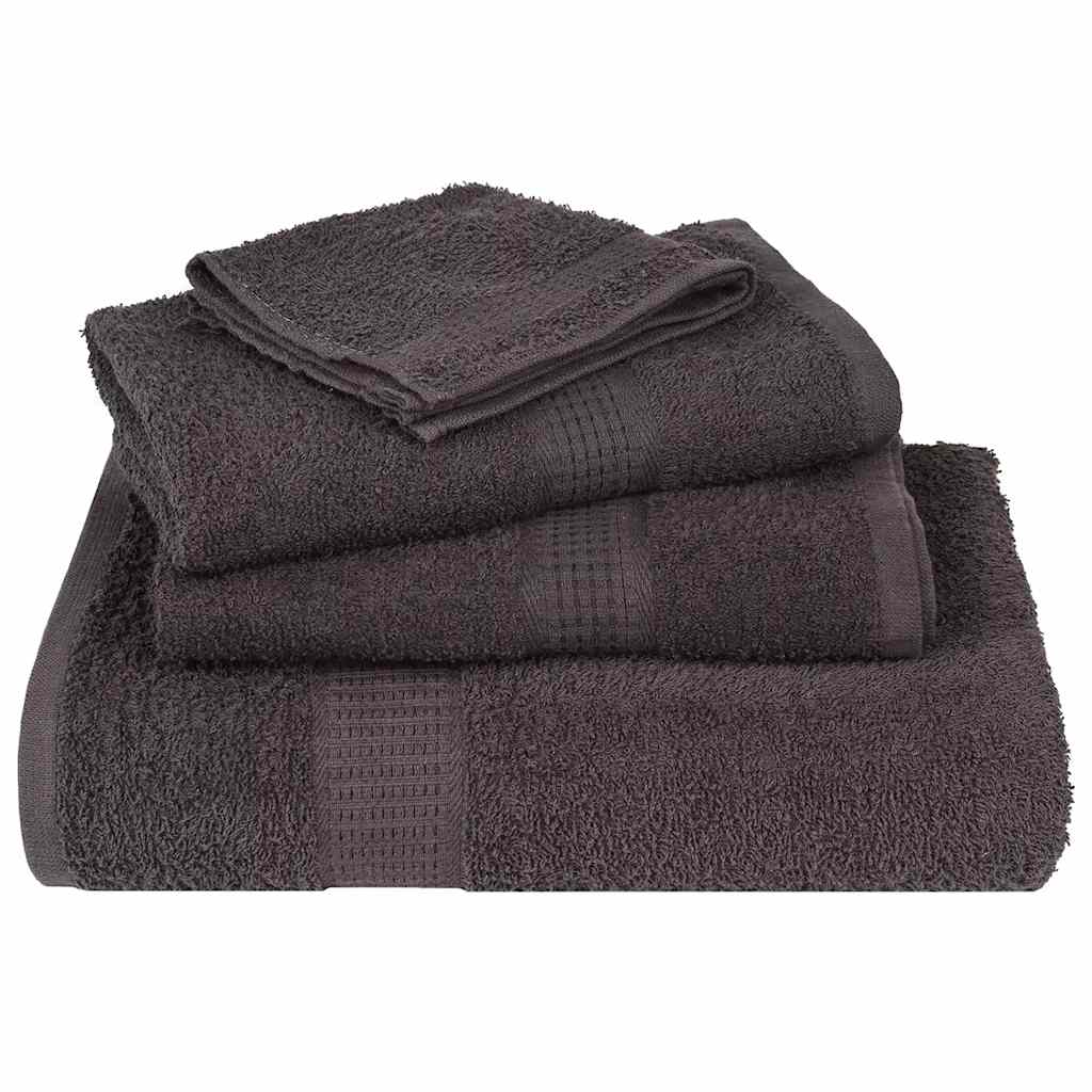 vidaXL Ręczniki do rąk, FROGN, 10 szt., antracyt, 50x100 cm, 360 g/m²