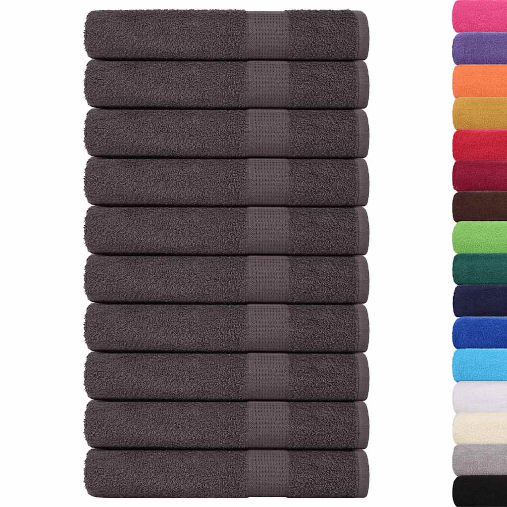 vidaXL Ręczniki, FROGN, 25 szt., antracyt, 100x200 cm, 360 g/m²