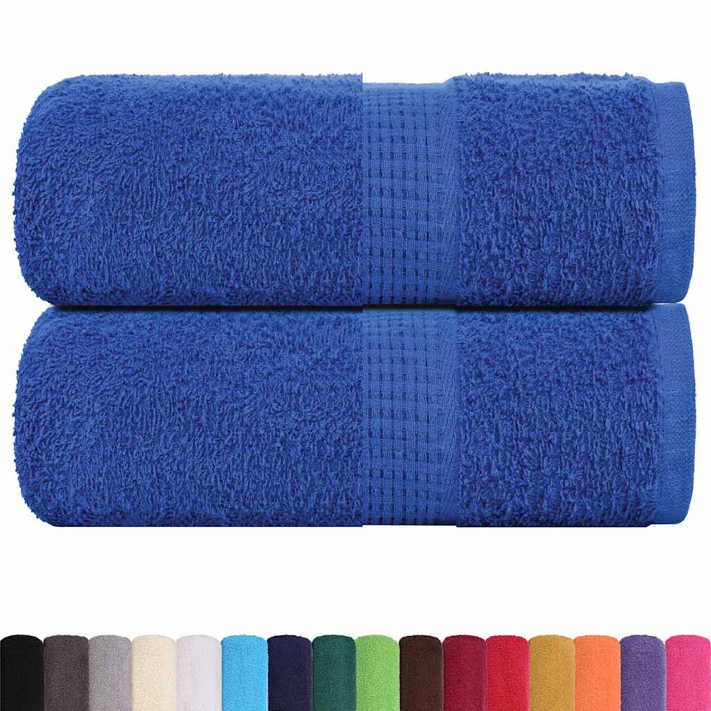 vidaXL Ręczniki, FROGN, 2 szt., niebieskie, 30x30 cm, 360 g/m²